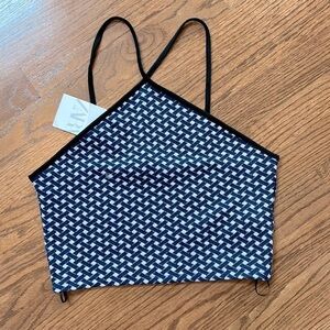 Zara knit halter crop top size M-L NWT